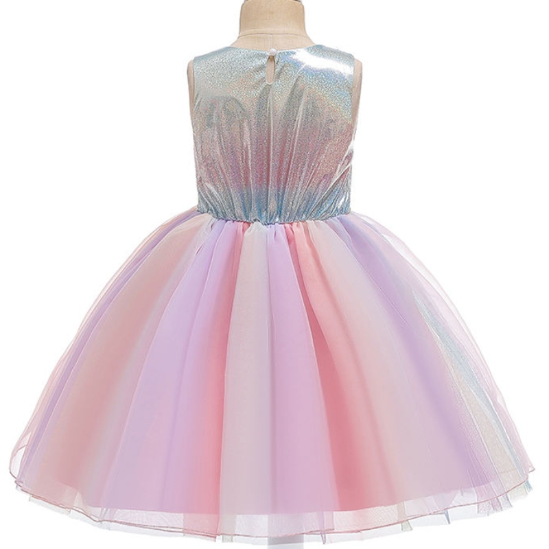 ANSOO Summer Flower Kids Rochie pufoasă pentru fete 2 culori pentru fete petrecere pentru copii Tutu rochie roznuntă prințesă