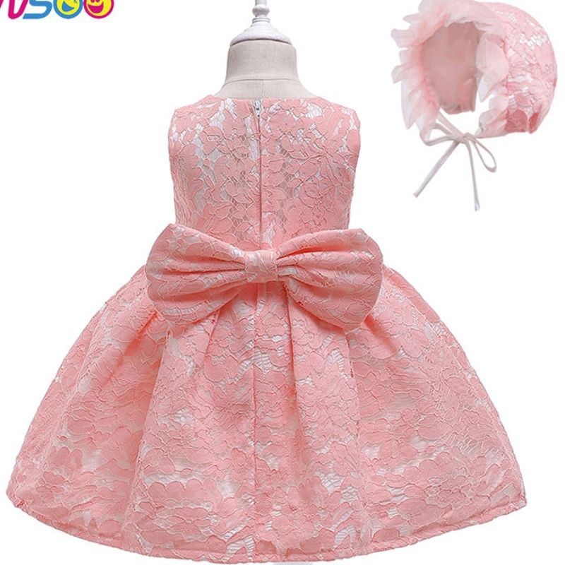 Rochie de mireasă Ansoo Girl pentru copii minunate petreceri denaștere de vară rochii roz roz pentru fete 2-12 ani fără mâneci
