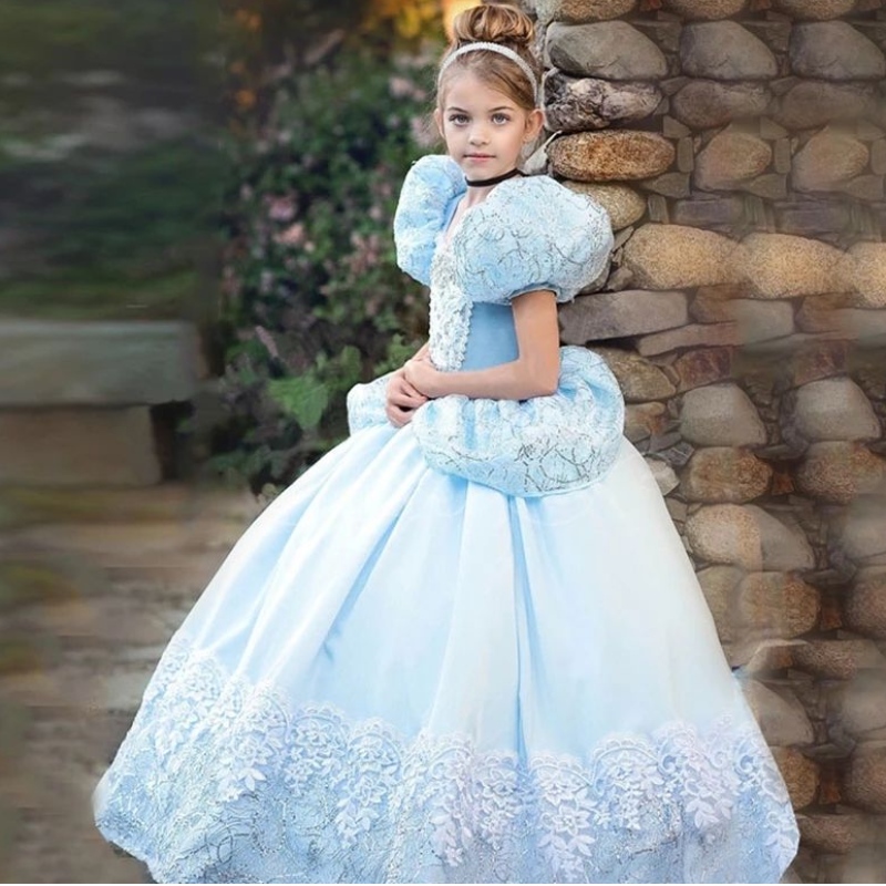 Costum de prințesă pentru fete albe albe de zăpadă pentru copii petreceri de carnaval pentru copii îmbrăcăminte fete cosplay îmbrăcați robe