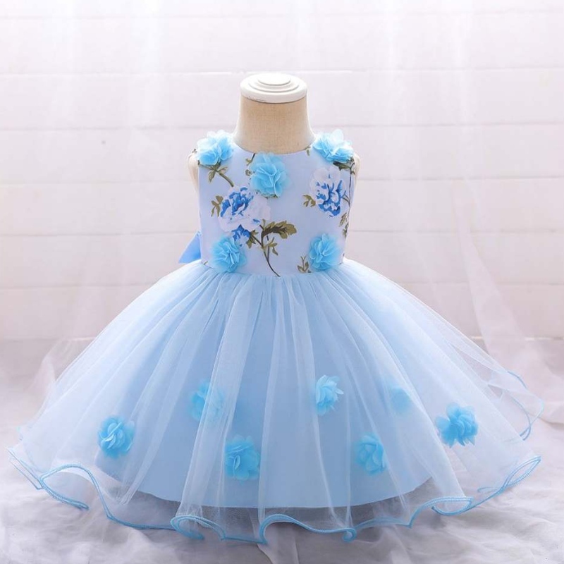 Hot Sale Hot Baby Summer Girl Party Rochie Copii de mireasă pentru copii pentru 3-24m de uzură