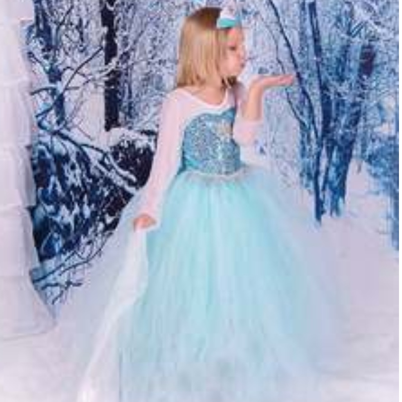 Baige TV&movie Elsa Anna Girl Party Party Rochii de performanță Halloween cosplay rochii