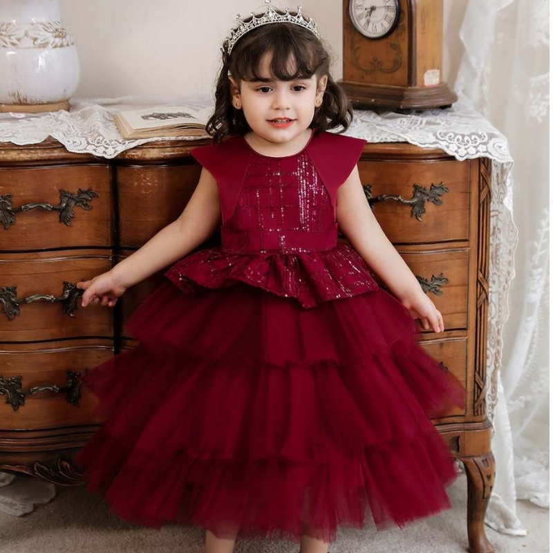 Baigenou design pentru copii mici fetiță prințesa Tulle Tutu rochie pentru copii rochii de petrecere denuntă