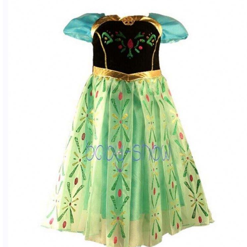 Rochie de vânzare fierbinte Baige Fancy Baby Frocks Elsa Costum Girls Cosplay Costume Rochie pentru copii 3-8 ani