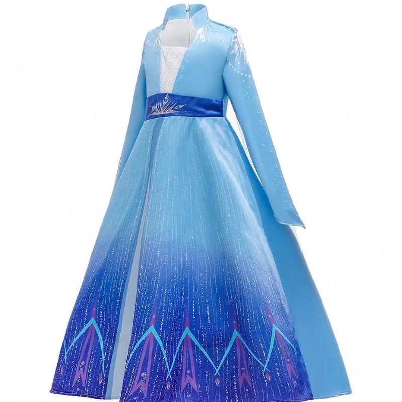Baige Hot Sale Copii Copii Fete Elsa Costum Costum Cosplay Girl Rochie