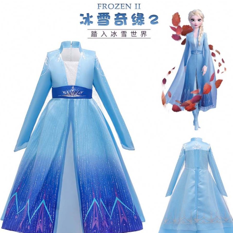 Baige Hot Sale Copii Copii Fete Elsa Costum Costum Cosplay Girl Rochie