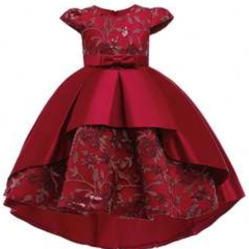 Baige de înaltă calitate pentru copii de vară Party purt Flower Girl Party Western Party Formal Uchering Birthday T5170
