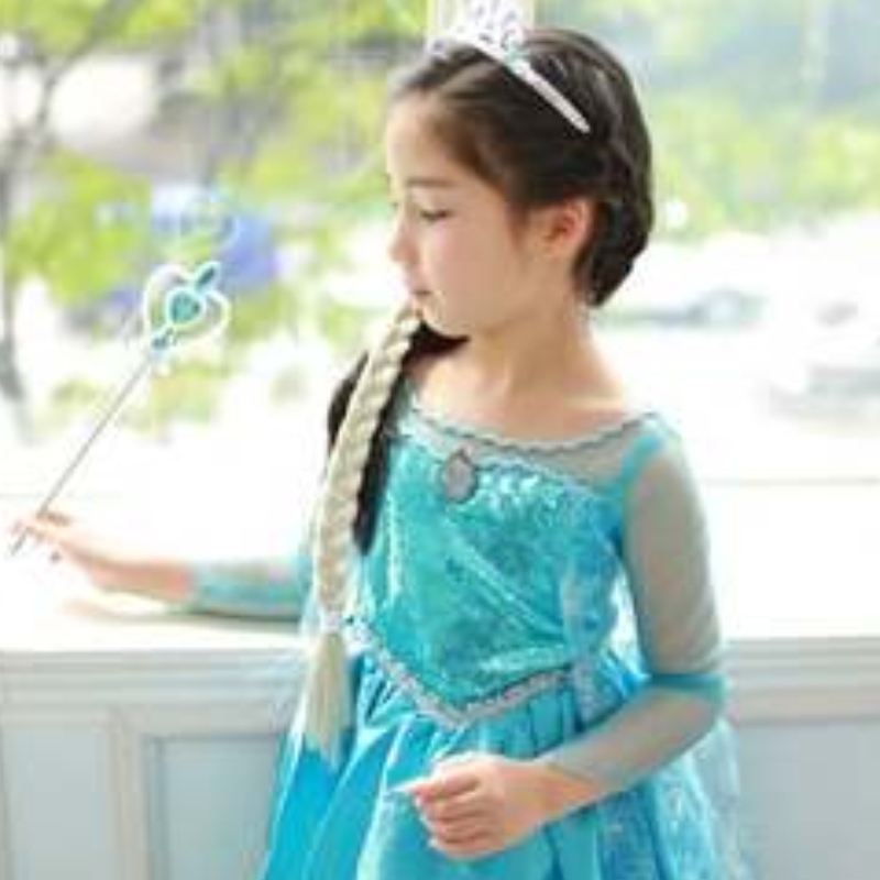 Costum Frozen Elsa Anna Elsa 2 Rochii de fete Halloween \\ cu paiete