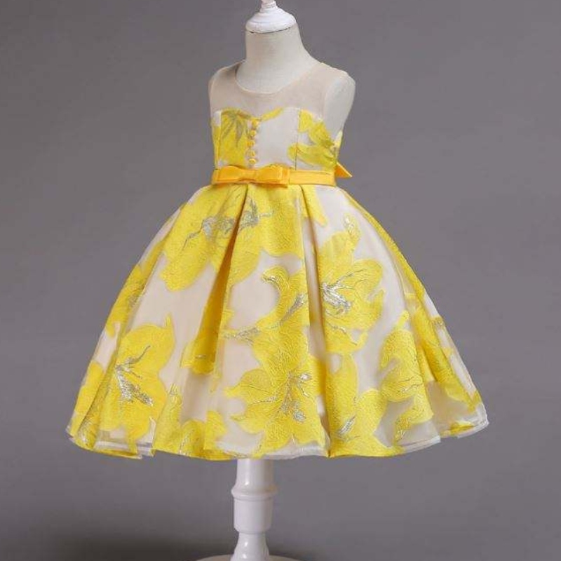 Rochie de petrecere de seară de vară performanță pufos prințesă rochie de mireasă 2200 rochie de petrecere de lux pentru copii fără mâneci