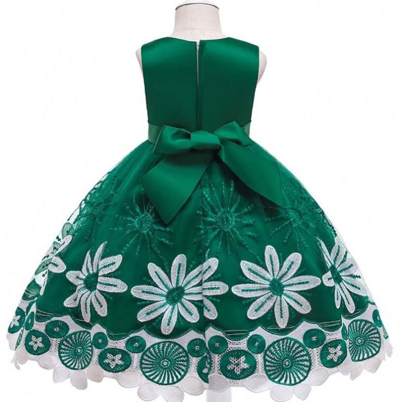 Baige New Design Flowers Firls Rochii Copii pentru petrecerinuntanuntă prințesă copii rochie pentru fete l5266