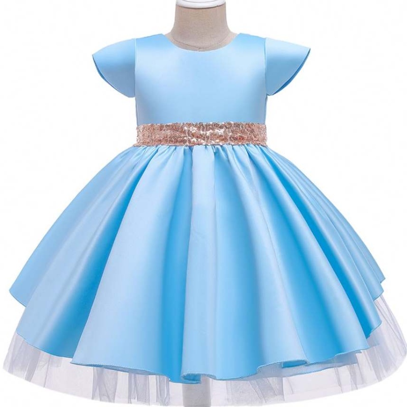 Baige New Sosire New Fashion Girls cu mânecă scurtă prințesă rochie denaștere pentru copii