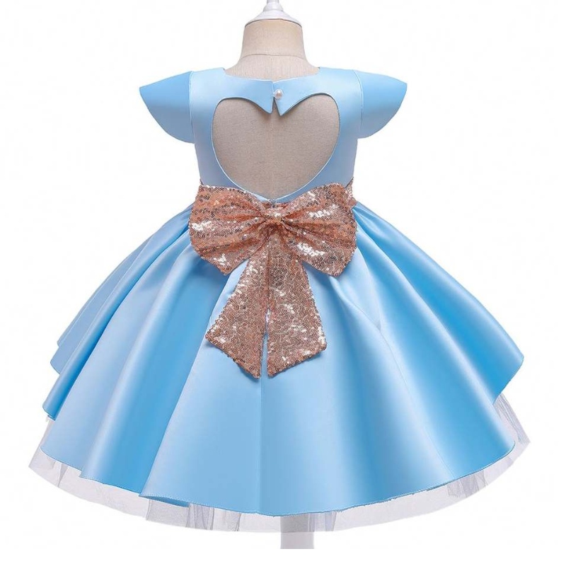 Baige New Sosire New Fashion Girls cu mânecă scurtă prințesă rochie denaștere pentru copii