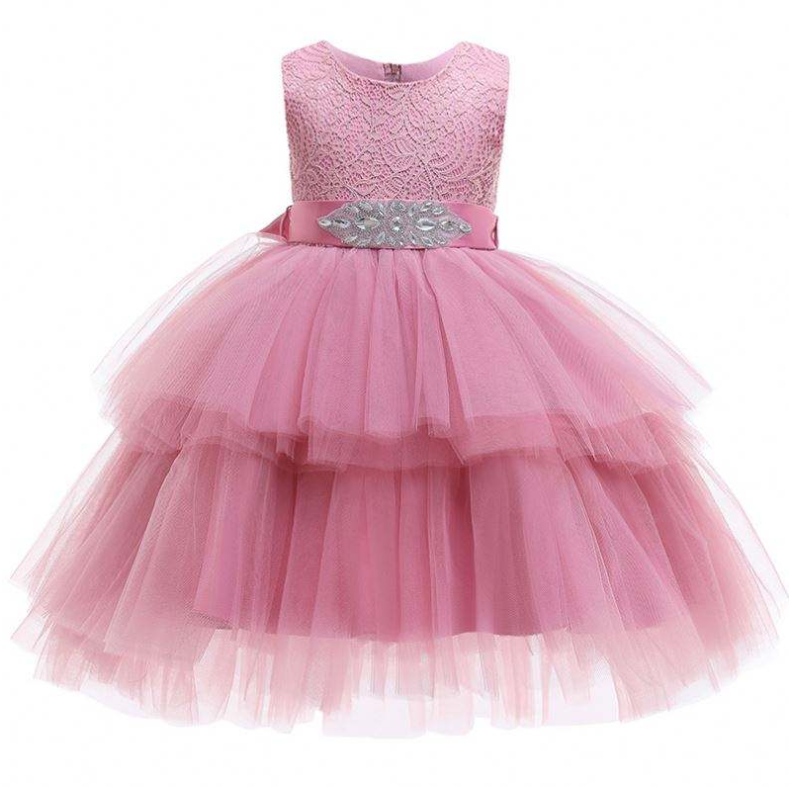 Cina de modă Copii de petrecere fantezistă Danteluri Designuri pentru fete Frock Birthday Tutu Rochie L1746