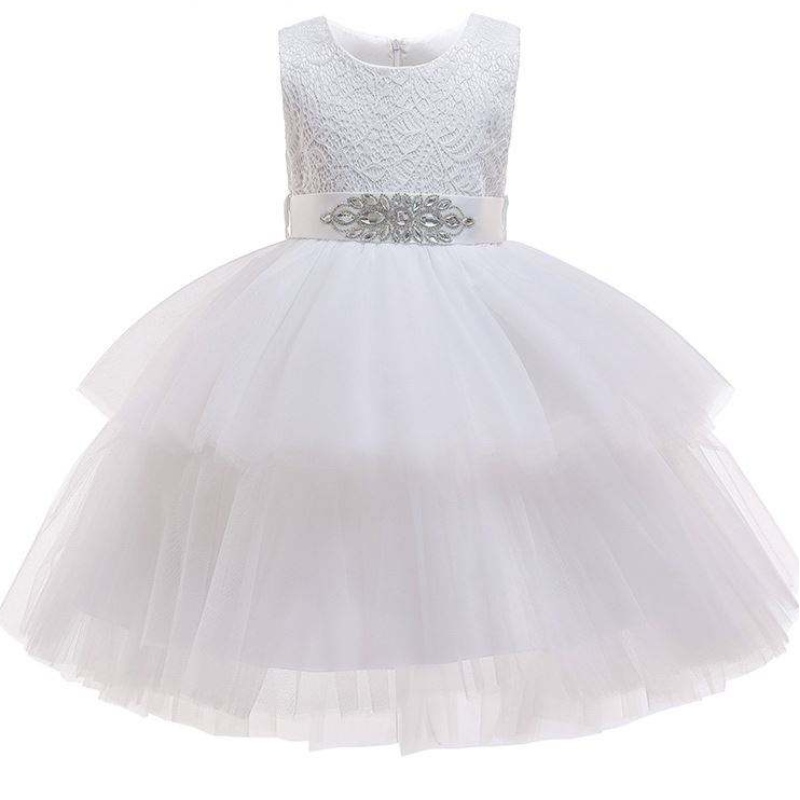 Cina de modă Copii de petrecere fantezistă Danteluri Designuri pentru fete Frock Birthday Tutu Rochie L1746