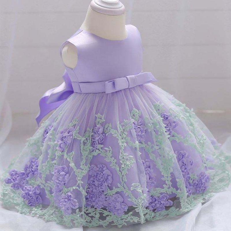 Baige China Factory Preț direct pentru copii vara flori mini rochie pentru copii L1845xz