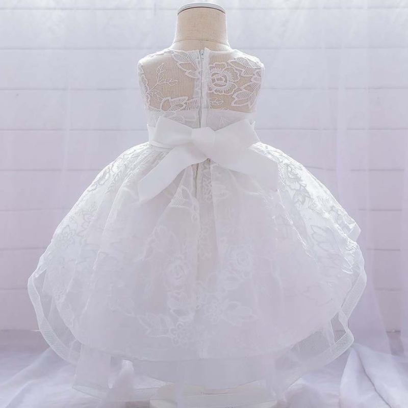 Lace Net Frock Designuri de îmbrăcăminte denuntă fete se potrivește cu coada lungă coadă de zi denaștere T1939xz