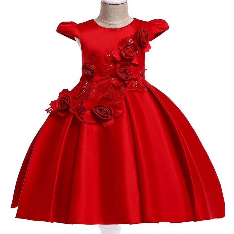Baige New Fashion Flower Girl Dres Party Birthday Nunta Prințesa Copiii pentru fete pentru fete pentru copii Copii copii rochii pentru fete L5070