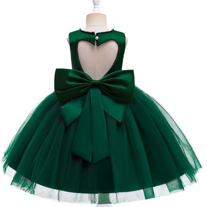 Baige New Fashion 6years Old Elegant Flower Girl Party Rochie V-Neck Back Birthday Rochii L5273