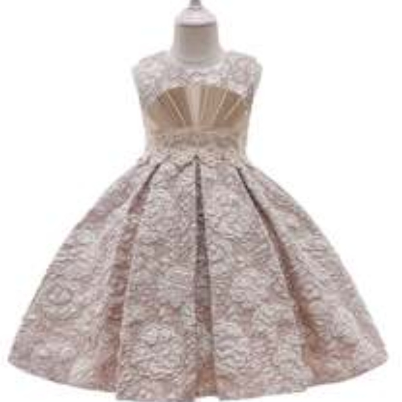 AIGE New Fashion Stylejacquard Frocks Copii Flori Fată de Flori de 3-12 ani Rochii pentru fetiță L5253