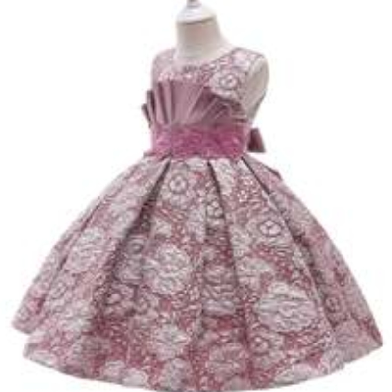 AIGE New Fashion Stylejacquard Frocks Copii Flori Fată de Flori de 3-12 ani Rochii pentru fetiță L5253