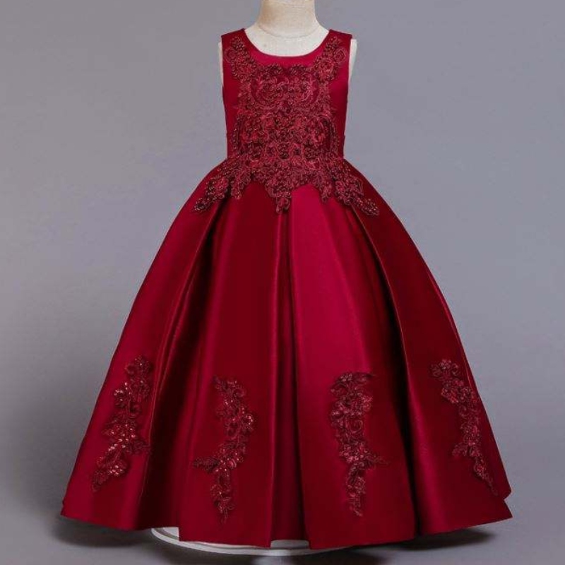 Baige New Design pentru fete rochie de petrecere elegantă vinuri lungi rochii de bal roșu fete fete rochie de seară lungă 2055