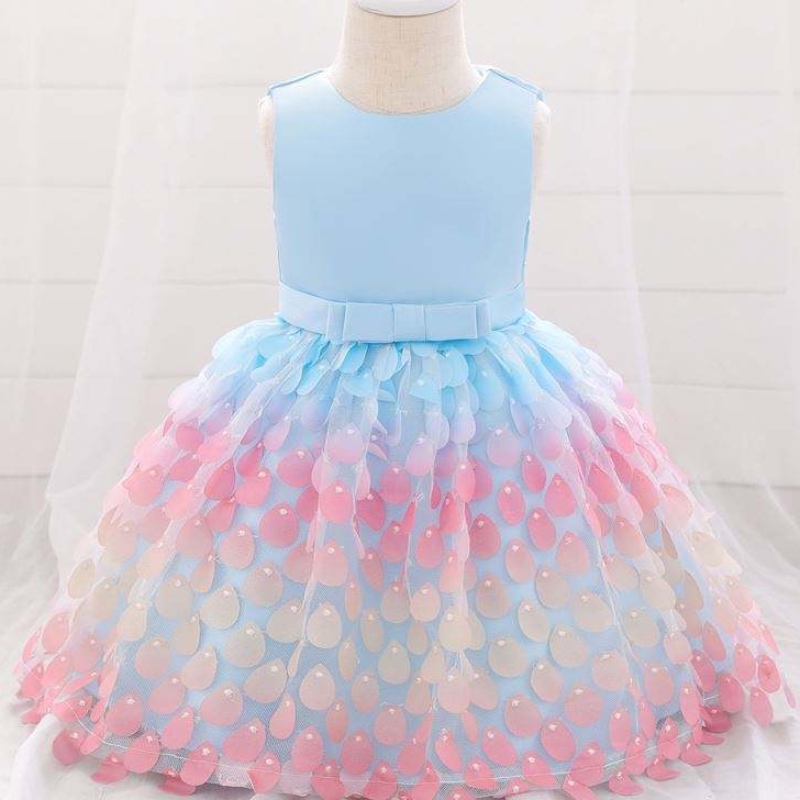 Rochie de petrecere pentru fete Copii pentru copii Rochie fără mâneci pentru bebeluși L1925xz