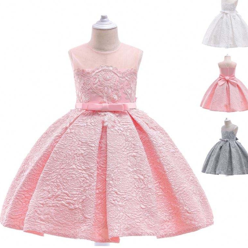 Baige Hot Selling Kids Girs Party Party Purtați îmbrăcăminte Copii pentru prima dată Comunică rochii de petrecere de seară