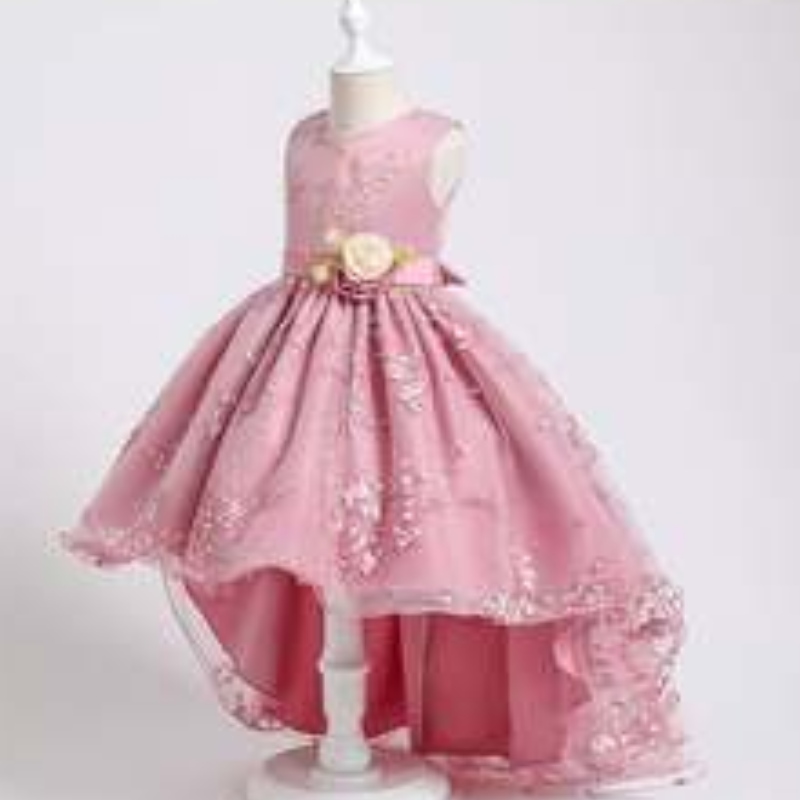 Baige Green Children Flower Fairy Princess 4-15 ani pentru copii design de rochie puffy pentru petrecere 2153