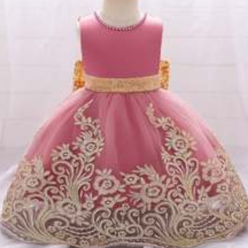 Baige Flower Flower Little Dot Pattern Satin Satin Design design pentru fete pentru fete