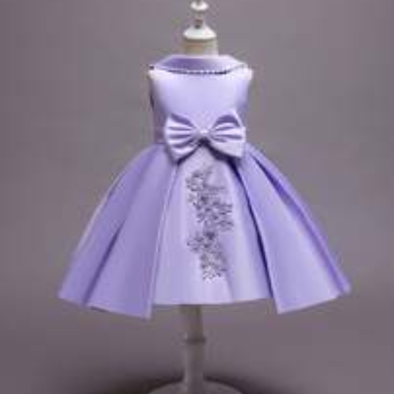 Baige Flower Girl Evening Girls Girls Catwalk Birthday Prințesa Rochie Western Style Little Firty Piano Rochie 68040