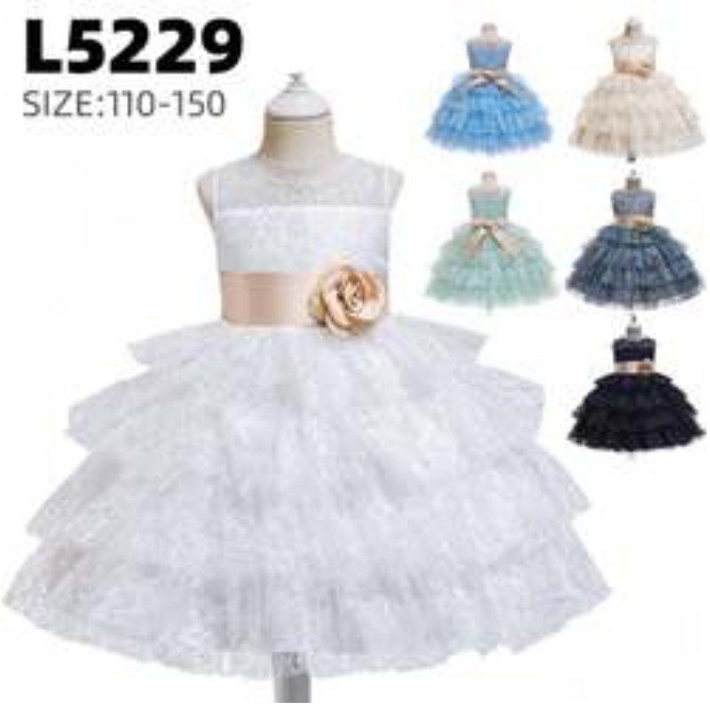 Baige New Elegy Evening Party Rochie 3-10 Years Flower Girl Lace Princess Ball Rochie