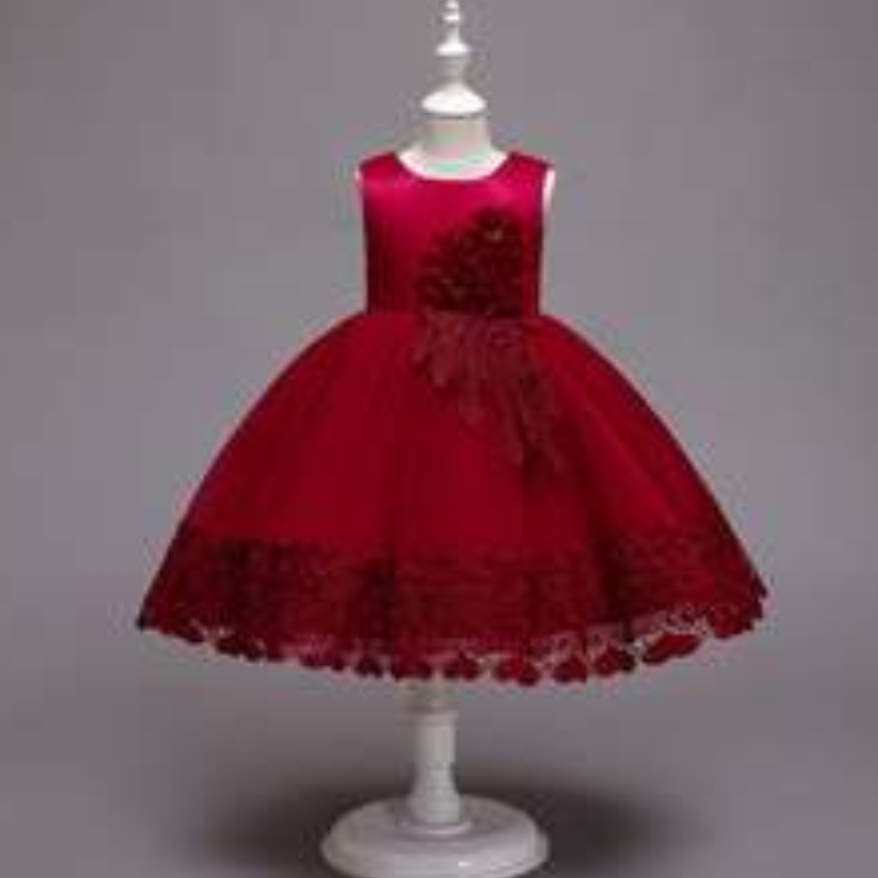 Baige New Fashion Christmas Kids Party Party Dress 3 To12years Copii Party Performance Ball Rochie 68032