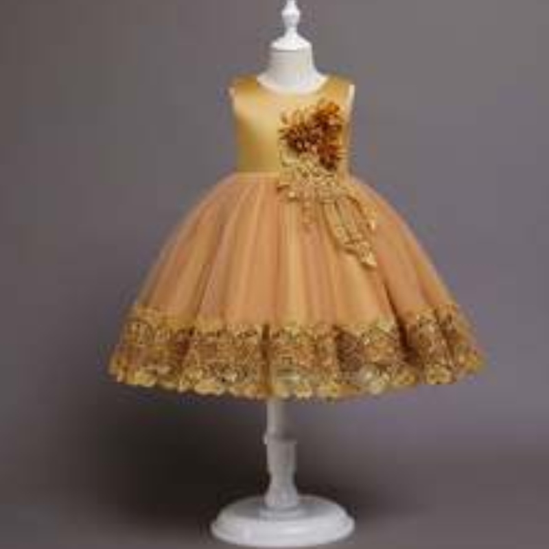 Baige New Fashion Christmas Kids Party Party Dress 3 To12years Copii Party Performance Ball Rochie 68032