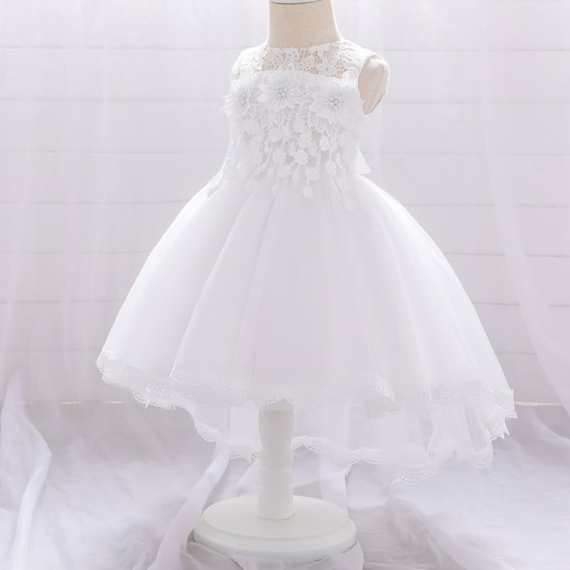 Baige Flower Girls Rochie de mireasă fete pentru copii Christen prințesa rochii de coadă t1938xz
