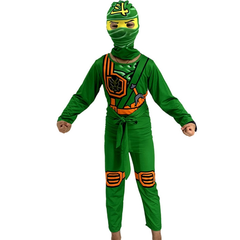 Ninja le cosplay go anime rol joacă costum băiat și fetiță salopetă set de petreceri de Crăciun Halloween