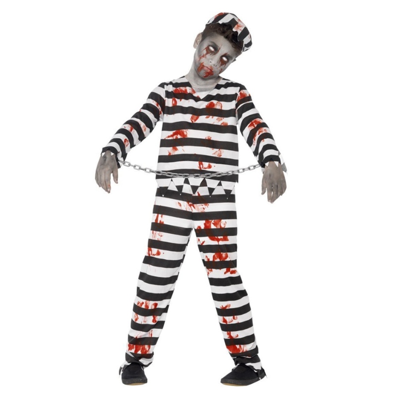 Costum de prizonier zombie al lui Boy \\ Costum de Halloween Classic Zombie