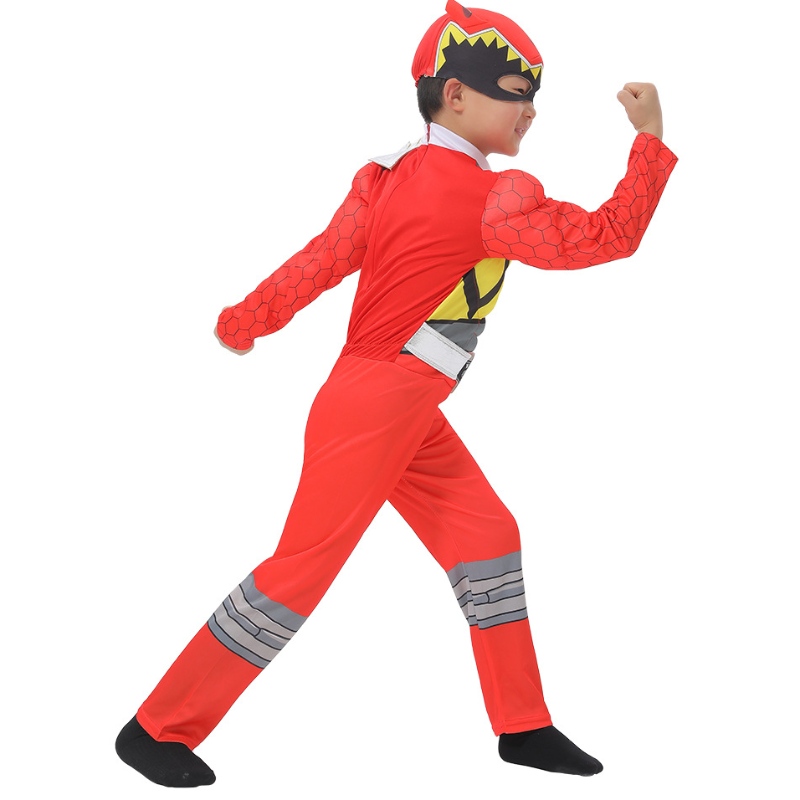 Costum Red Power Rangers pentru copii mici, autorizați oficial Red Ranger