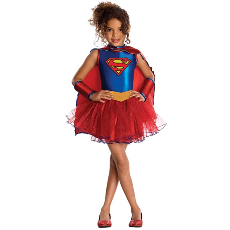 Hot Sale Justice League Child \\ Supergirl Tutu Rochie de Halloween Costume pentru fete