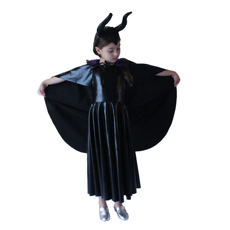 Costume de Halloween Europa și Statele Unite ale Americii Copii Black Witch Sleeping Spell Cosplay Costumes