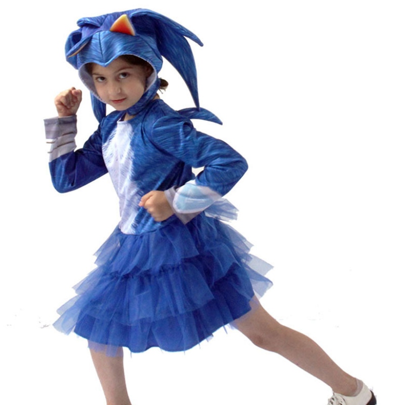 Copii \\ Day Sonic Hedgehog Girls Cosplay îmbrăcăminte și rochie costum pentru copii