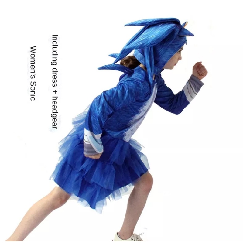 Copii \\ Day Sonic Hedgehog Girls Cosplay îmbrăcăminte și rochie costum pentru copii