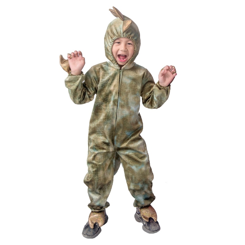 Costum de cosplay dinozaur de înaltă calitate pentru copii petrecere de Halloween Tyrannosaurus rex salopetă pentru copii