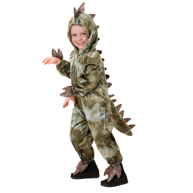 Costum de cosplay dinozaur de înaltă calitate pentru copii petrecere de Halloween Tyrannosaurus rex salopetă pentru copii