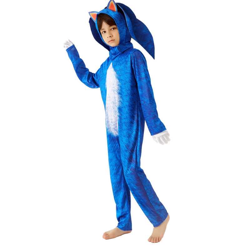 Suplii pentru băieți în stilnou cu accesorii pentru petreceri de petrecere haine pentru copii Sonic Halloween Costume