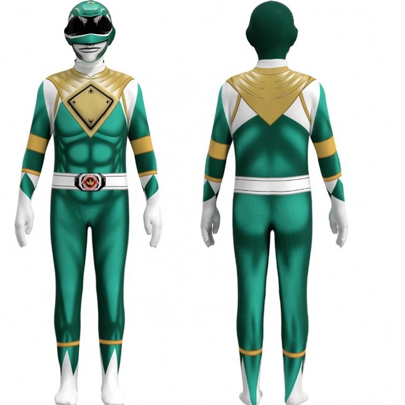 TV color multiplu&Super -erou setează Halloween Party Reps Performance Wear Power Ranger Costum