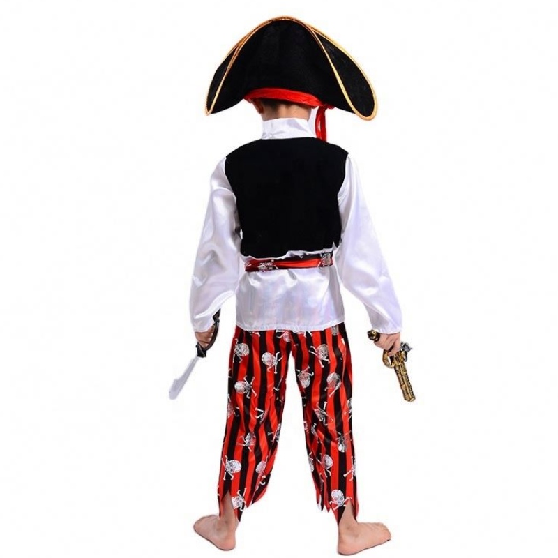 Seturi de pirați cu dungi cool cu ​​ridicata Costume de performanță în scenă Cosplay Caraibe Pirate căpitan Copiii Copiii