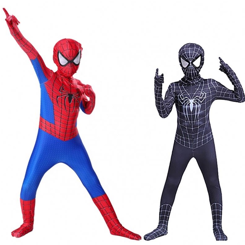 Seturi de cosplay de Halloween de înaltă calitate Plus size pentru bărbați Traje Spider Man Spandex TV&MOVIE Costum