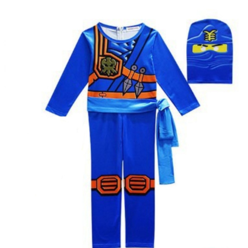 Hot Selling Halloween Children Party Party Dress Up Ninja Go Costum pentru copii Ninja Cosplay salopete Set de mască