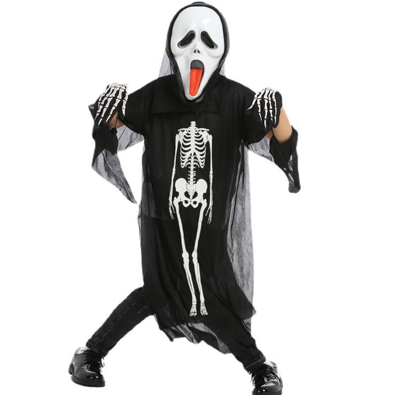 Costum de cosplay de Halloween cu ridicata Costum Ghost Cape Ghost cu mască pentru copii