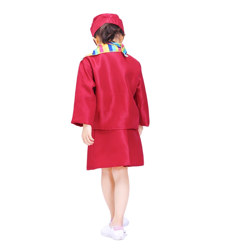 Rolul copiilor care joacă costum de cosplay al companiei aeriene Costum de stewardess Set cu accesorii pentru copii