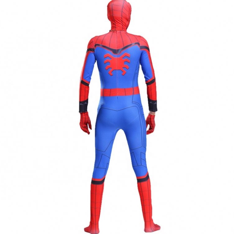 Joc de film TV Bodysuit Părinte-copil paralel Univers Black Spider Chapsuit Adult Anime Cosplay Spiderman Costum de Halloween